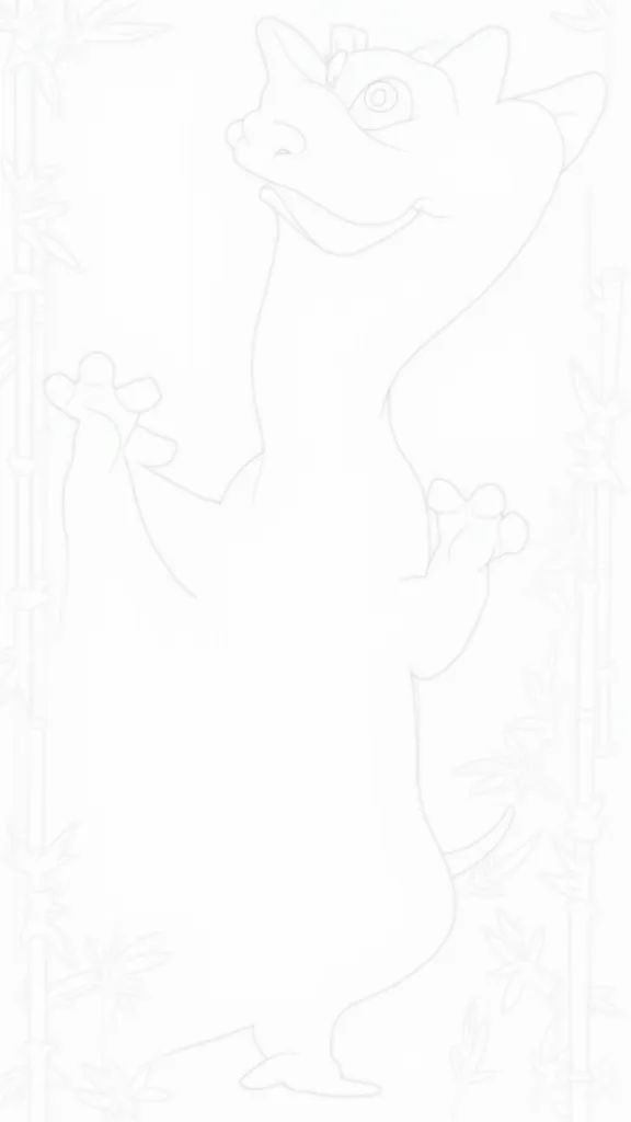 mushu coloring page